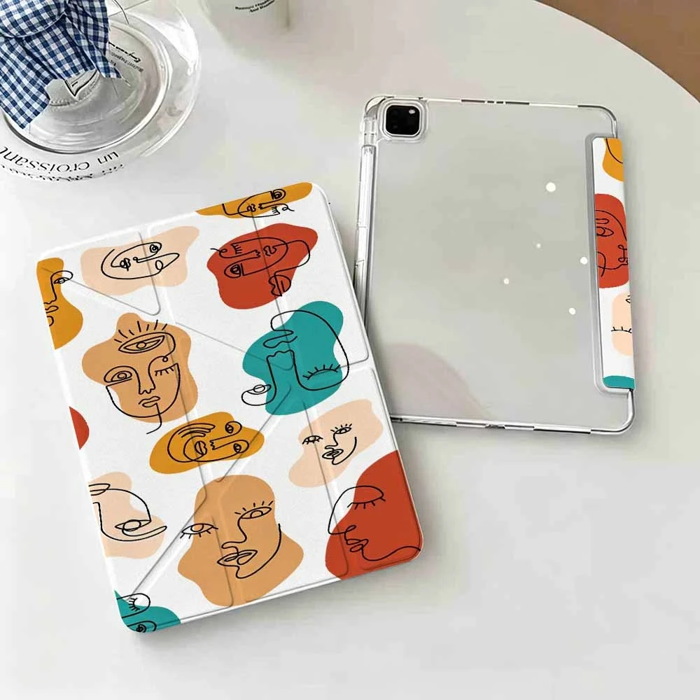 Best Seller Abstract Faces For IPad Mini Air Pro 13 12.9 11 10.9 10.5 10.2 9.7 8.3 7.9 inch 5 6 7 8 th Pen Slot Tablet Case