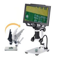 G1600 9 Inch Large Screen Professional Digital Microscope 12MP 1600X Microscopio Monocular Microscopes for Electronics Soldering