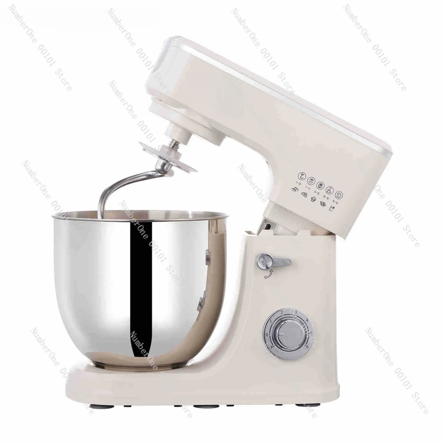 10L Large Capacity Stand Mixer with Expansion Port,Dough Kneading & Whipping Machine,Cream Egg Beater for Home Bakery,10 Liter