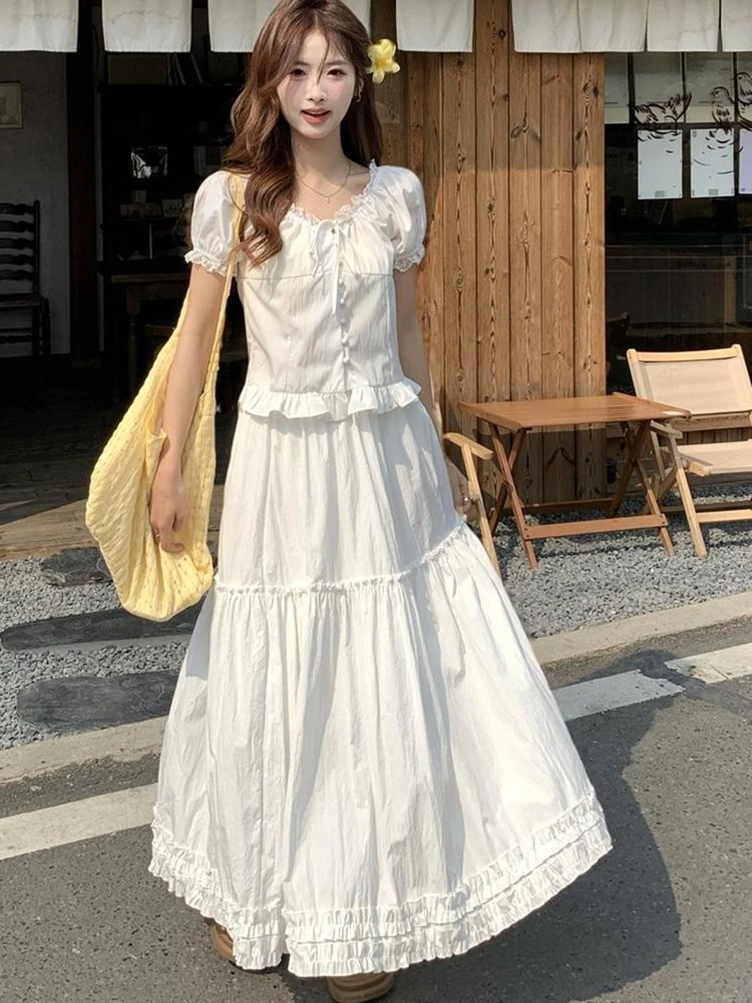 الحلو Sli ort Sve فقاعة Sve الدانتيل تقليم صالح المرأة irt العصرية شيك الخريف جديد وصول السيدات Faion الأعلى #2