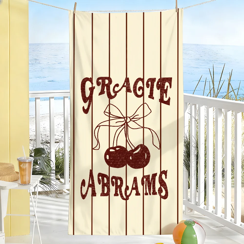 Singer G-Gracie Abrams The Secret Of Us Towel Soft Pool Gift For Travel Gym Shower Camping Quick Dry Sports Large Beach Towels