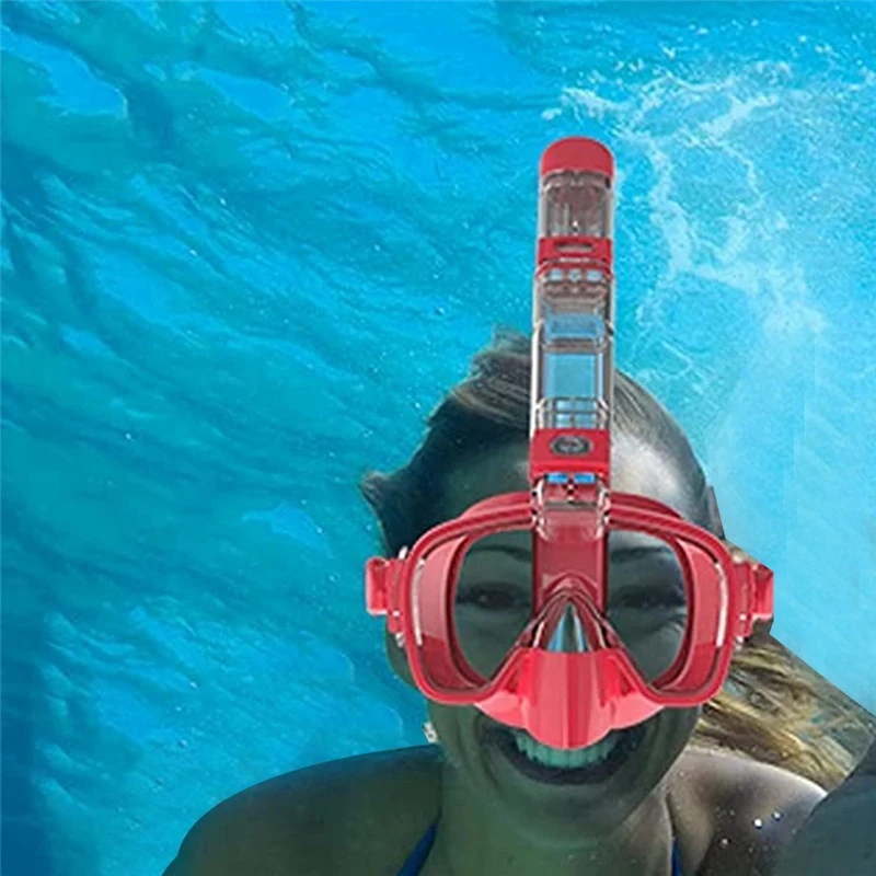 

ABHQ-Snorkel Mask Складная маска для дайвинга с системой сухого верха и креплением для камеры, профессиональное снаряжение для подводного плавания с защитой от запотевания-B S