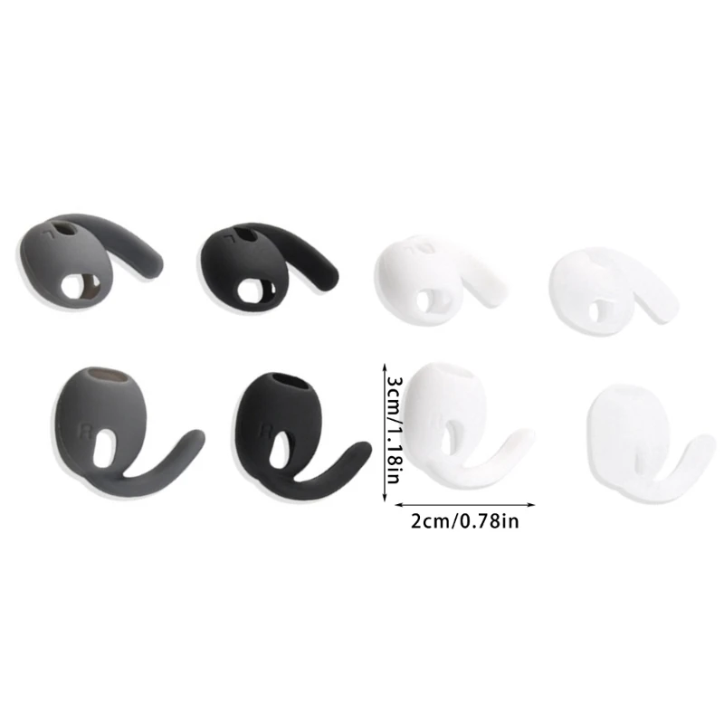 Replacement Silicone Ear Tips Cover In Ear Headphone Soft Comfortable Earbud Covers Enhancing Sound Isolation for Buds 3 P8DC