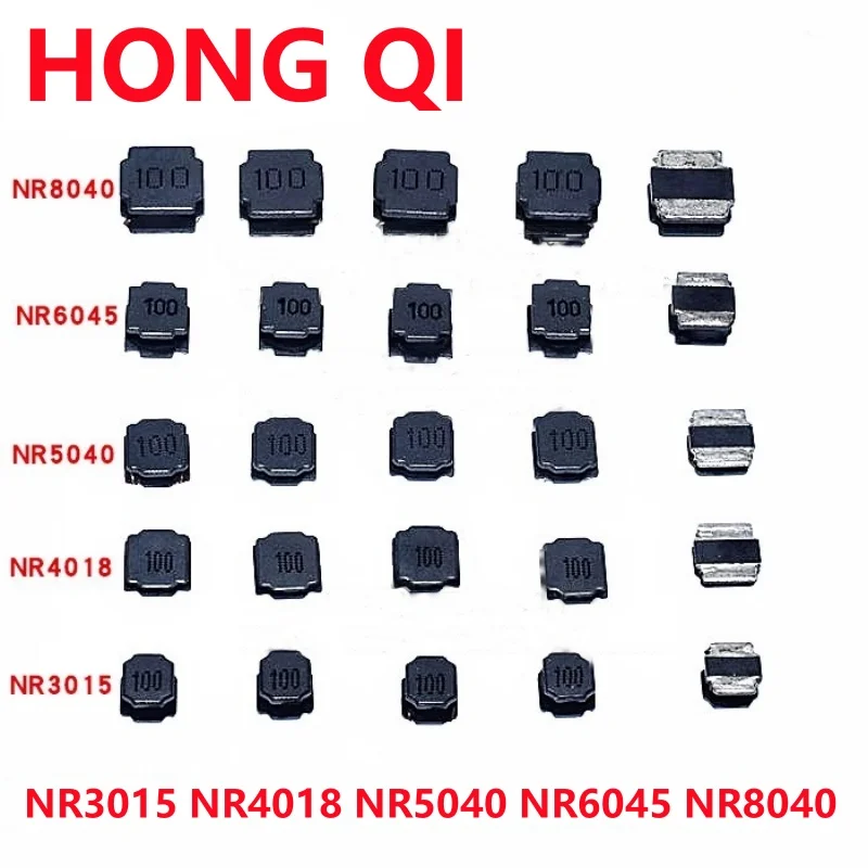 10PCS NR Magnetic Glue Shielded Power 1UH 1.5UH 2.2UH 3.3UH 4.7UH 6.8UH 10UH 15UH 22UH NR3015 NR4018 NR4030 NR8040 33/47/68 UH