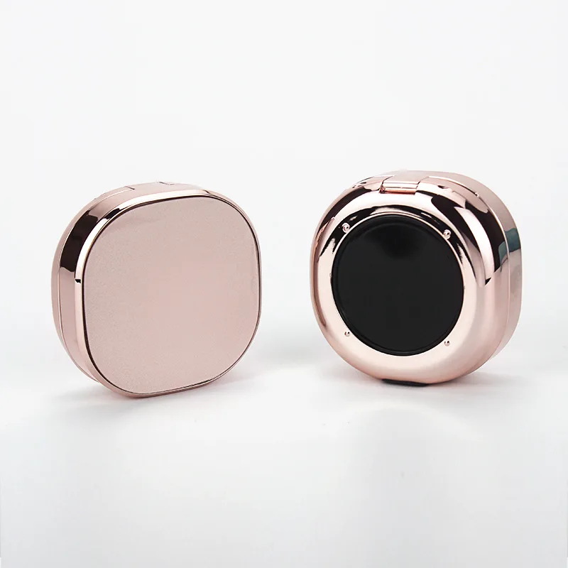 10 pezzi 15 g cuscino quadrato compatto placcato oro rosa, custodia per fondotinta correttore BB Cream ricaricabile per l'imballaggio del trucco