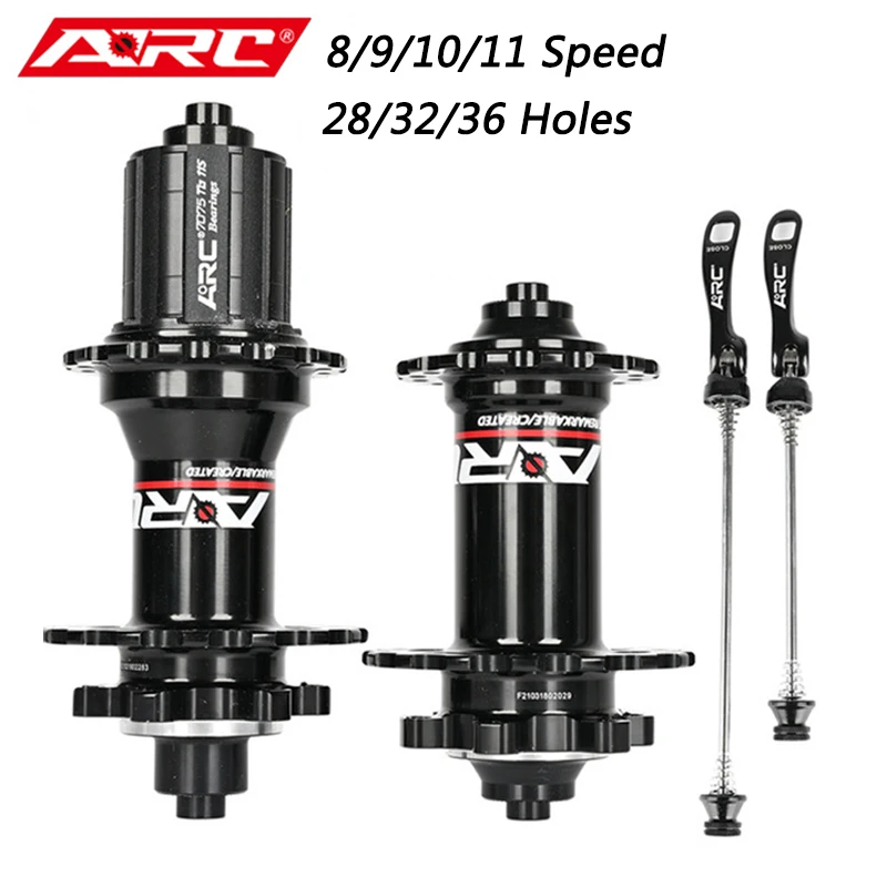 

ARC MT006 Bicycle Hubs 32/28/36 Holes Sealed Bearing MTB Mountain Bike Hub Quick Release QR 4 Bearing 8/9/10/11 Speed Bike Parts