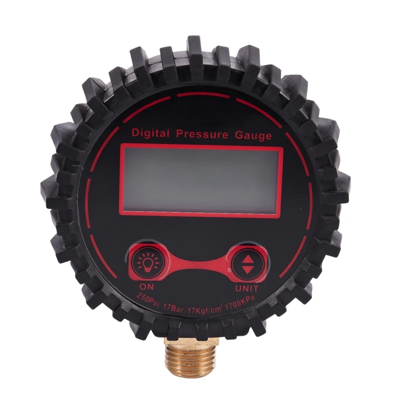 1/4 Tire Pressure Air Table Digital Display Meter 250PSI Digital Display Meter Tire Pressure Gauge Tire Inflation Table