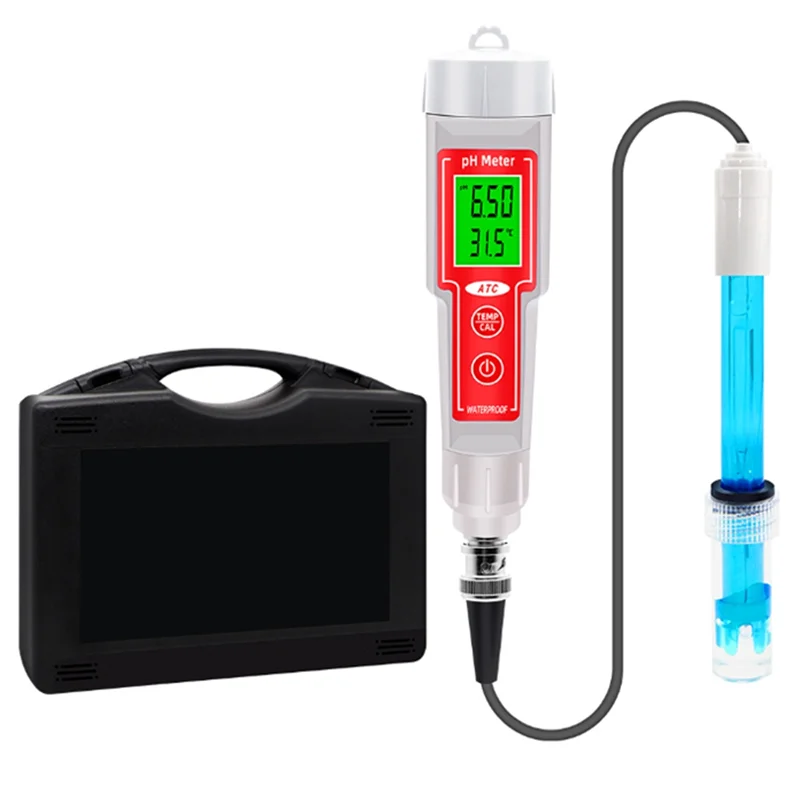 ABJN-Digital 2 in 1 PH Temperatura Tester della qualità dell'acqua Retroilluminazione Misuratore di coltura idroponica per strumenti di misurazione dell'acquario della piscina