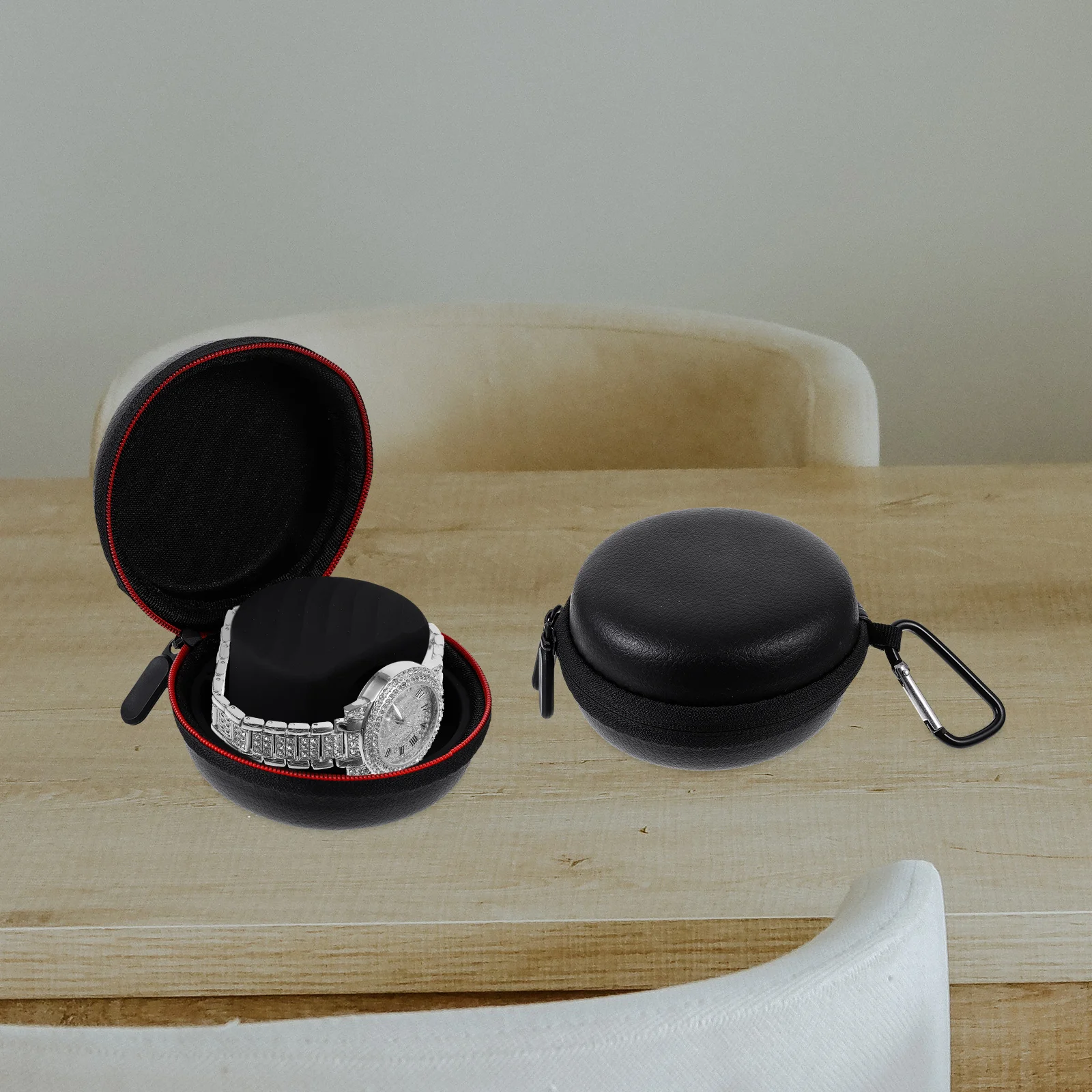 

1 set Watch 10x5 5cm Hard Bag Smartwatch Holder Protective Watch Holder Travel Shockproof Dustproof Storage Container