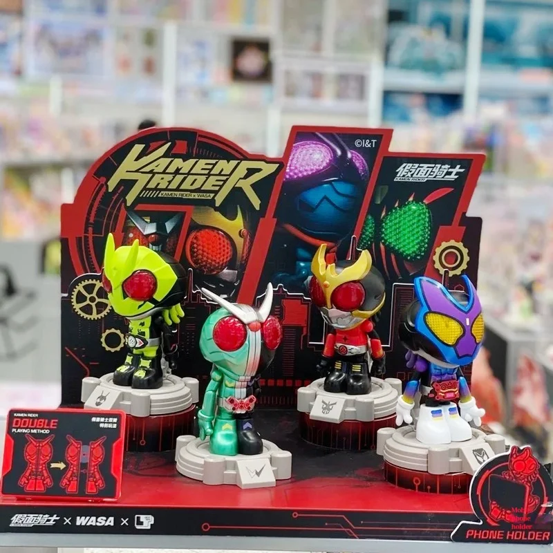 

First-Sale New Kamen Masked Rider Blind Box Action Figure Collectible Model Toy Mystery Box Trendy Mobile Phone Holder Kid Gift