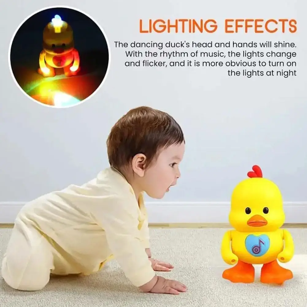 Cartoon Musical Electric Dancing Duck Toy Kids Children Children's Toys Boy Girl Gifts Shower Toddler Gift Birthday Day Inf T0C4