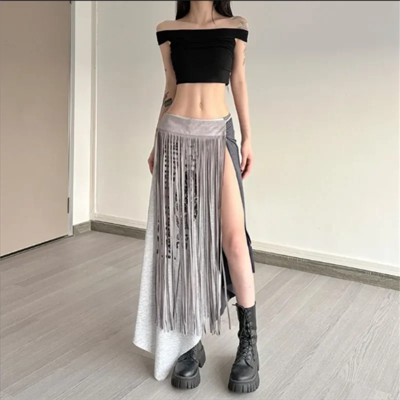 Long Tassel Waist Seal Ladies Waistband Decorated Waist Skirt Street Spice Girl Wide Belt Accessories Dance Female Belt