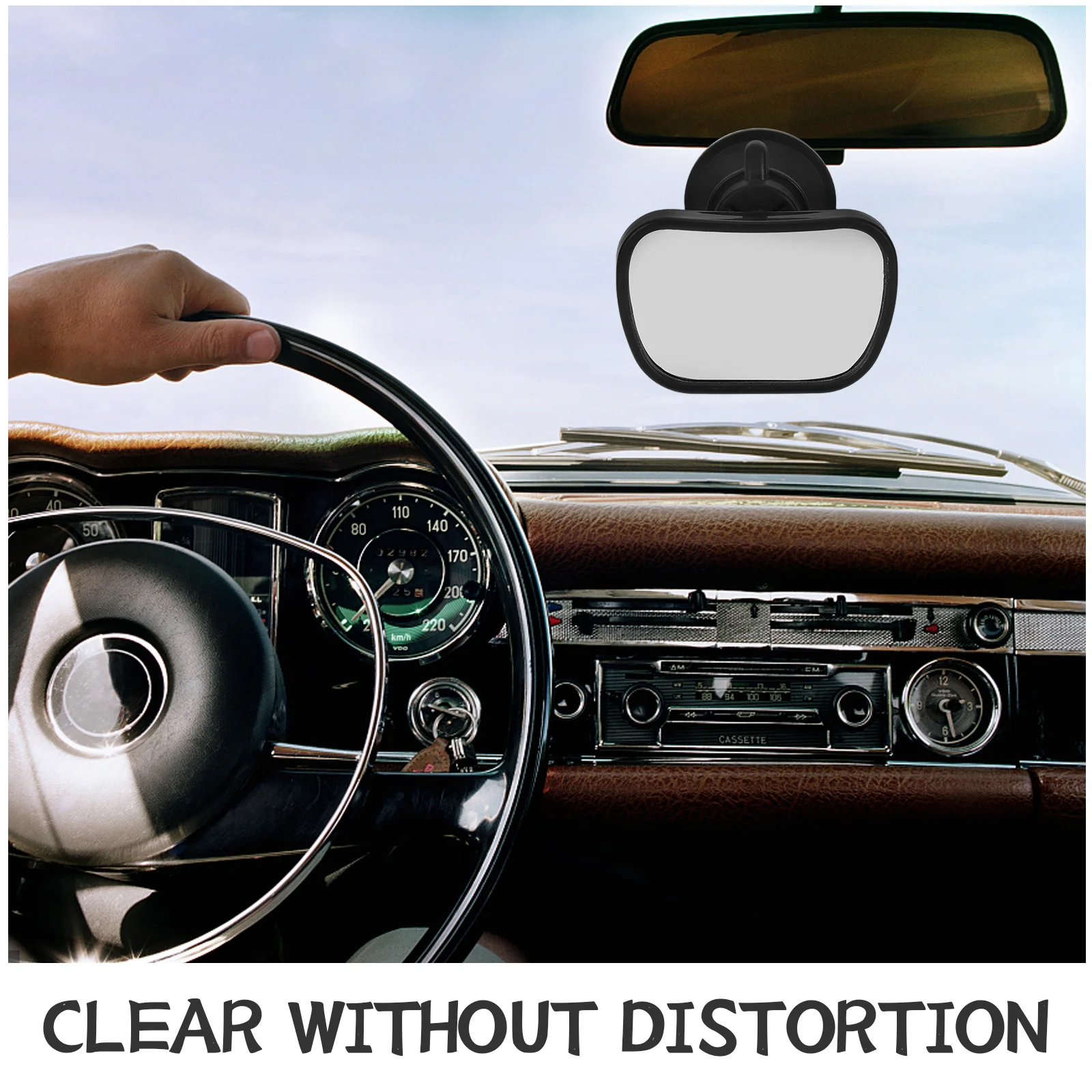 2 قطعة مرآة سيارة سلامة الرضع قابل للتعديل الطفل الرؤية الخلفية واسعة الرؤية شفط كأس المقعد الخلفي مرآة لحديثي الولادة الصغار #3