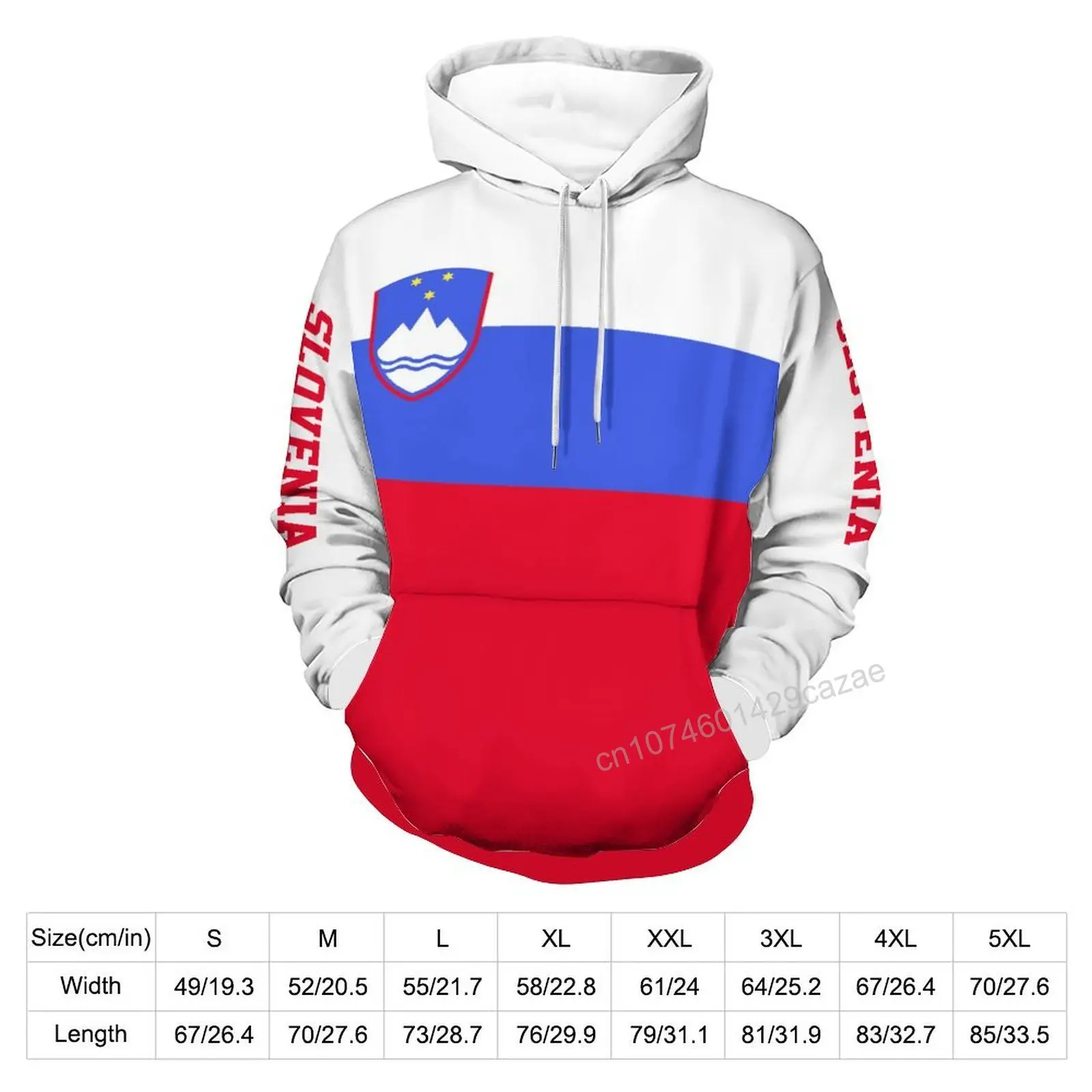 Slovenia Country Flag 3D Hoodie Polyester Cool Men Women Harajuku Sweatshirt Unisex Casual Pullover Hoodies