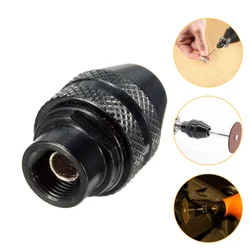 1Pc 0.4-3.2mm Mini Multi Keyless Drill Chuck Quick Change Universal Chuck Replacement For Dremel Rotary Tools