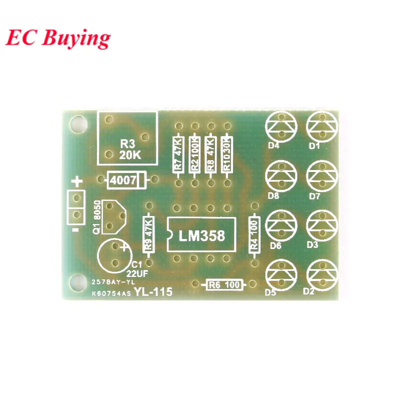 Blue Led 5MM Light LM358 Breathing Lamp Parts Kit Electronics DIY Interesting Product Suite Design
