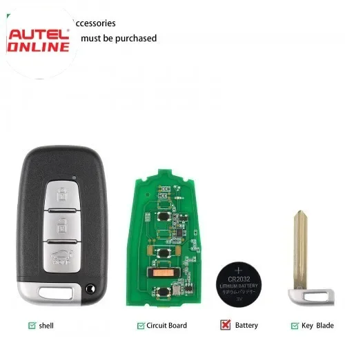 Autel IKEYHY003AL Chave inteligente universal com 3 botões para Hyundai