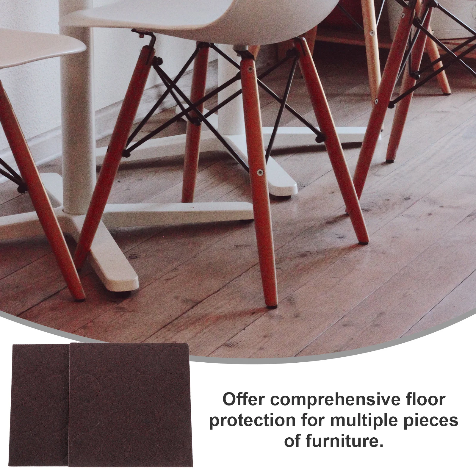 

32Pcs Self-Adhesive Furniture Pads Square Design Floor Protectors for Chairs Tables Stools Hardwood Floors Furniture Pads