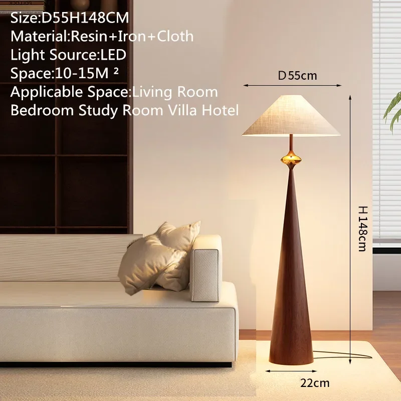 OULALA Contemporary Floor Lamp Luxury Living Room Bedroom Study Villa Hotel LED Retro Creativity Decorative Standing Light