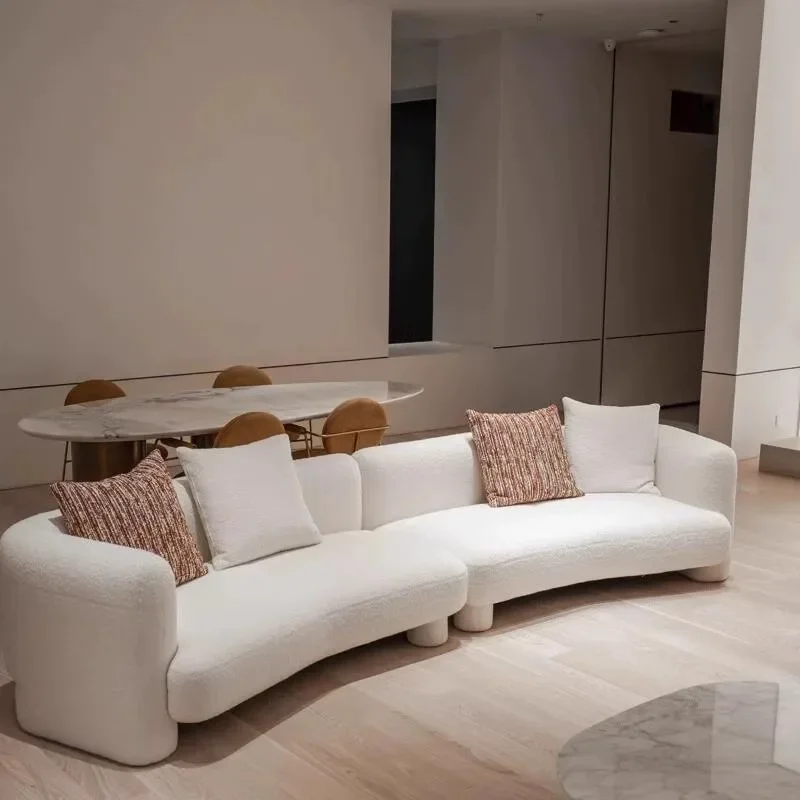 Individual Luxury Living Room Sofa Italian Relaxing Modern Fabric Sofa Floor Large Ergonomic Tumbonas Playa Salon Furniture
