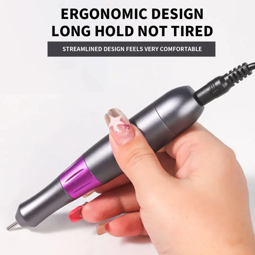 35000RPM Electric Nail Drill Professional Manicure Machine Nail Sander Set Nail Drill Bit Portable Nail Salon Polisher Equipment