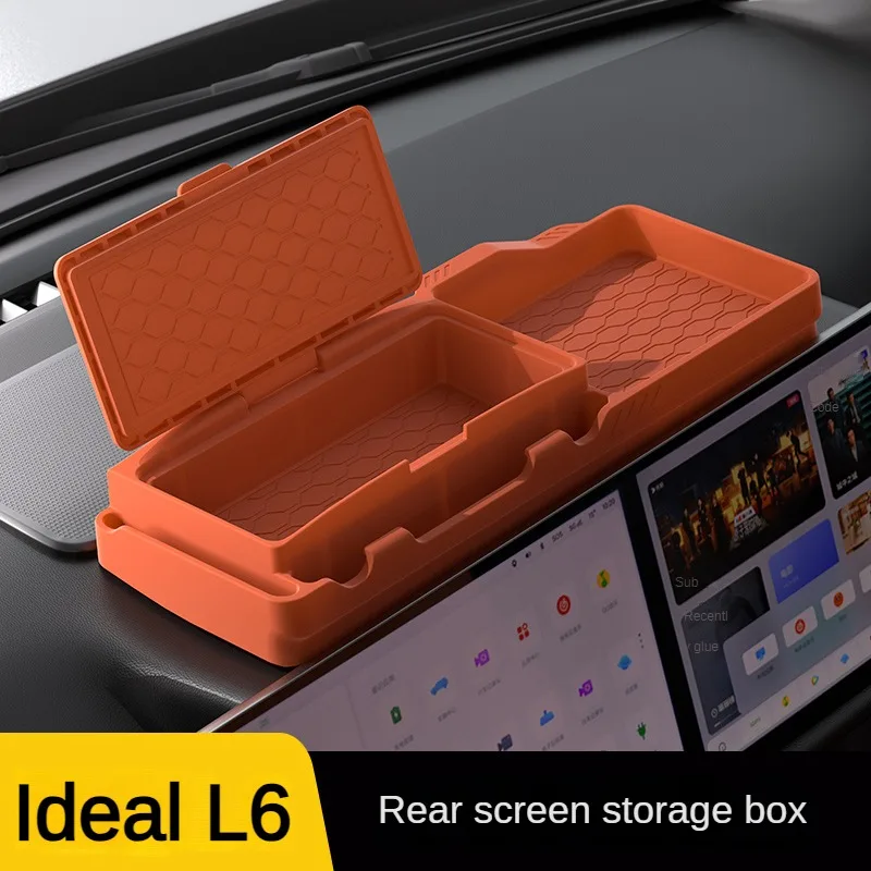 

2024 For LEADING IDEAL L6 Silicone Box Rear Screen Storage Box Center Console Below Storage Organizer Mat Car Interior