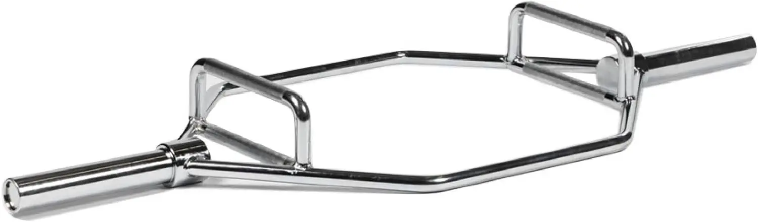

2in Hex Trap Bar, Weightlifting Deadlift Squat Barbell, Rated 500 LB, Knurled Grips, Bent Over Rows, Squat Jumps