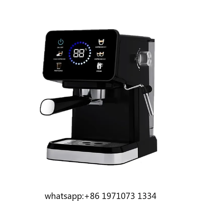 Semi-Automatic Espresso Machine 110V-240V | 15Bar Professional Coffee Maker with Milk Frother & Steam Wand