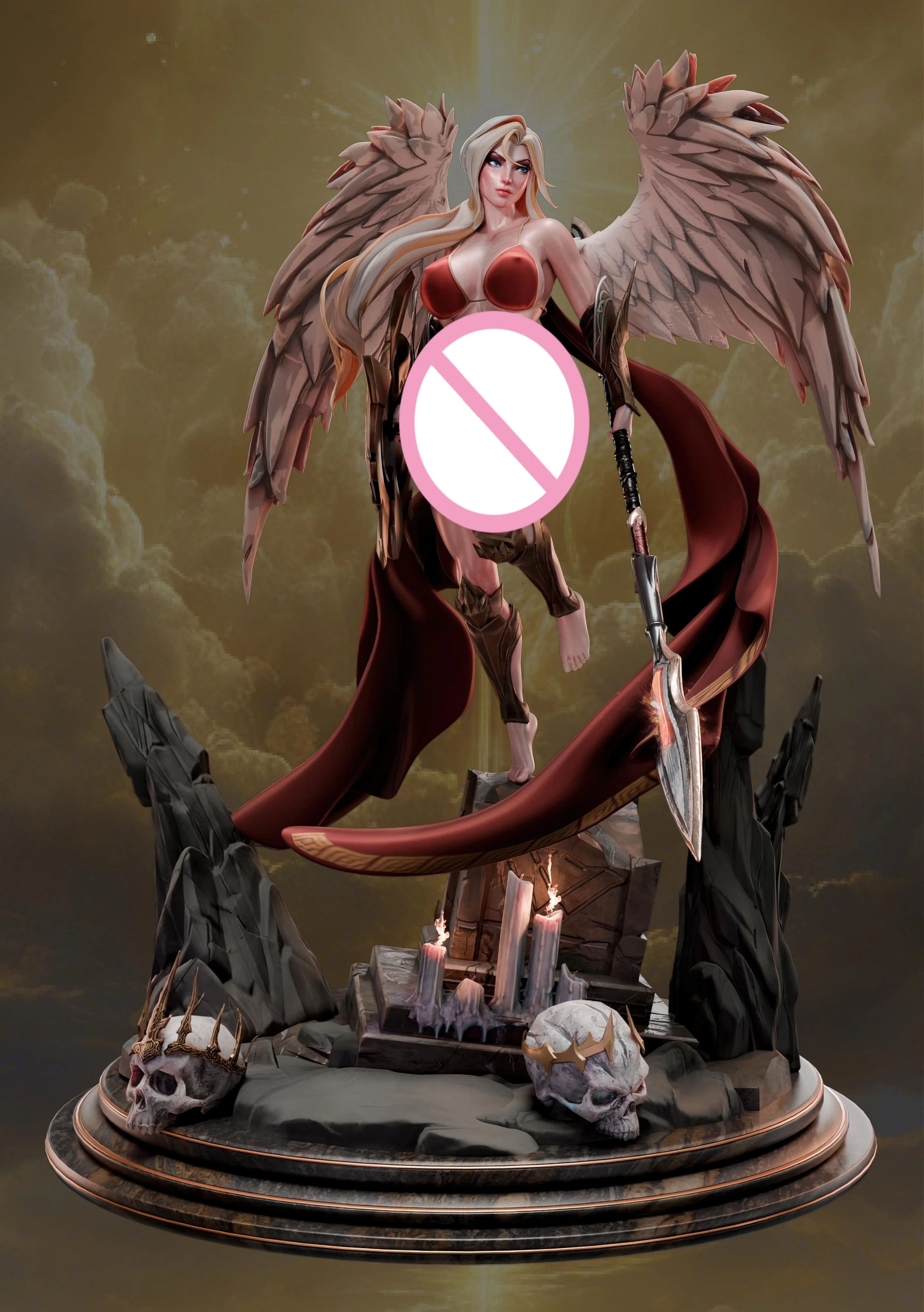 ﻿   1/24 مقياس تمثال راتنج القتال أنثى الملاك Nsfw لتقوم بها بنفسك ثلاثة أنواع من مجموعات تجميع أطقم منمذجة غير مجمعة وغير مصبوغ