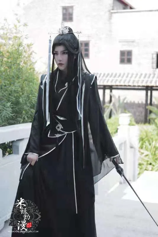 2025Tian Guan Ci Fu Cosplay Xie Lian Hanfu Heaven Officials Blessing Shi Qingxuan Cosplay Women Ver Costume Wig Lady Wind Master