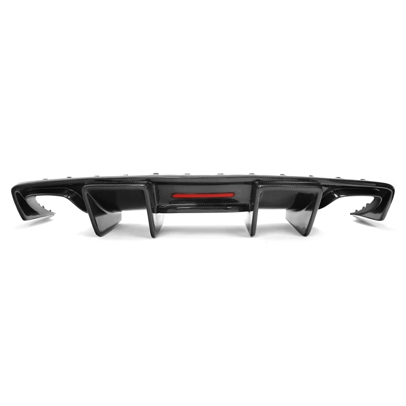 

For Audi A4 S4 B8.5 Sline 2013-2016 Real Carbon Fiber LED Light Bumpers Diffuser High Gloss UV Protect Screw-On New