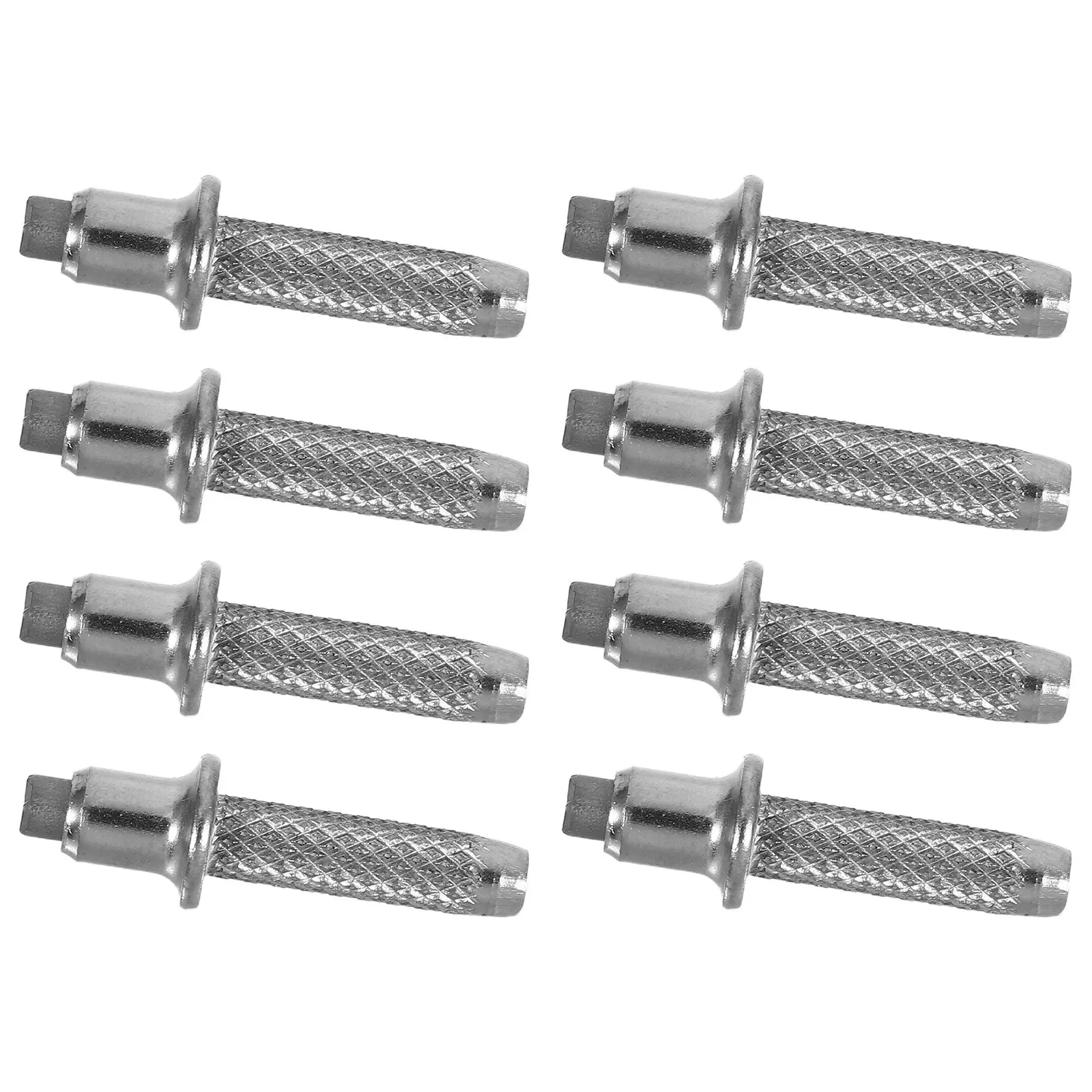 

8Pcs Trekking Pole Tips Set Universal Fit Replaceable Metal Tips Enhanced Stability Traction Hiking Equipment
