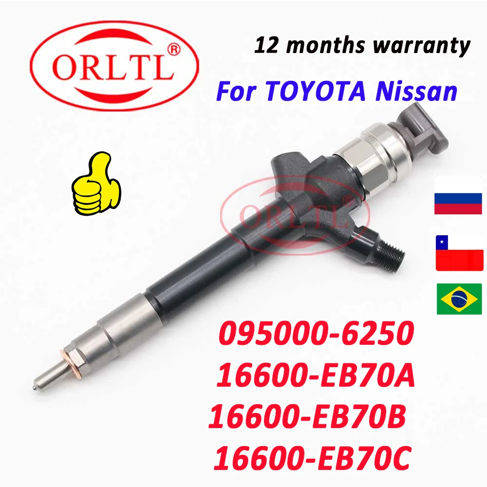 DCRI106250 Diesel NEW COMMON RAIL INJECTOR 095000-6250 095000-6253 16600-EB70A 16600-EB70D 16600EB70 For TOYOTA Nissan YD25