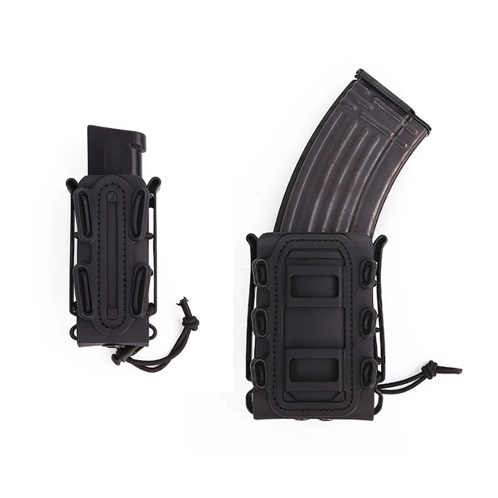 

Emersongear 5.56mm 7.62mm Fast Mag Pouch Tactical Magazine Bag 9mm Molle Belt Clip Fast Attach Soft Shell Rifle Mag Carrier