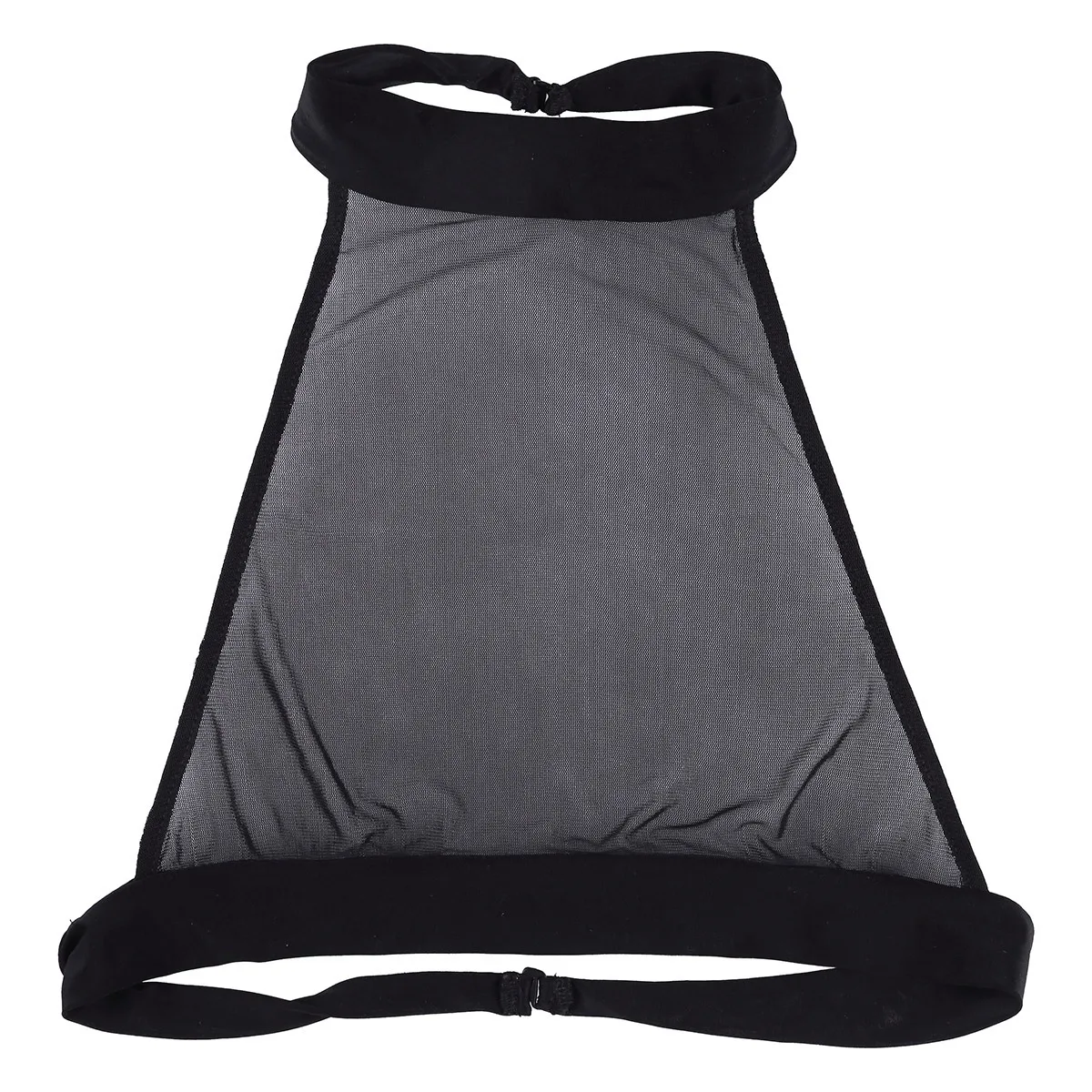 

Women Sheer Mesh Halter Neck Backless Tank Crop Top Sexy See-Through Cami Bra Mini Vest Nightwear Clubwear Valentine's Day Gift