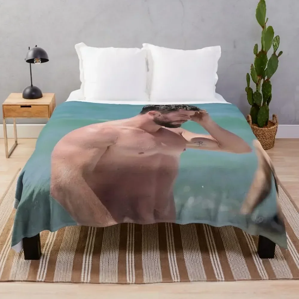 

Sixpack Chris Hemsworth Throw Blanket Lightweight Warm Blanket for Indoor Outdoor Use