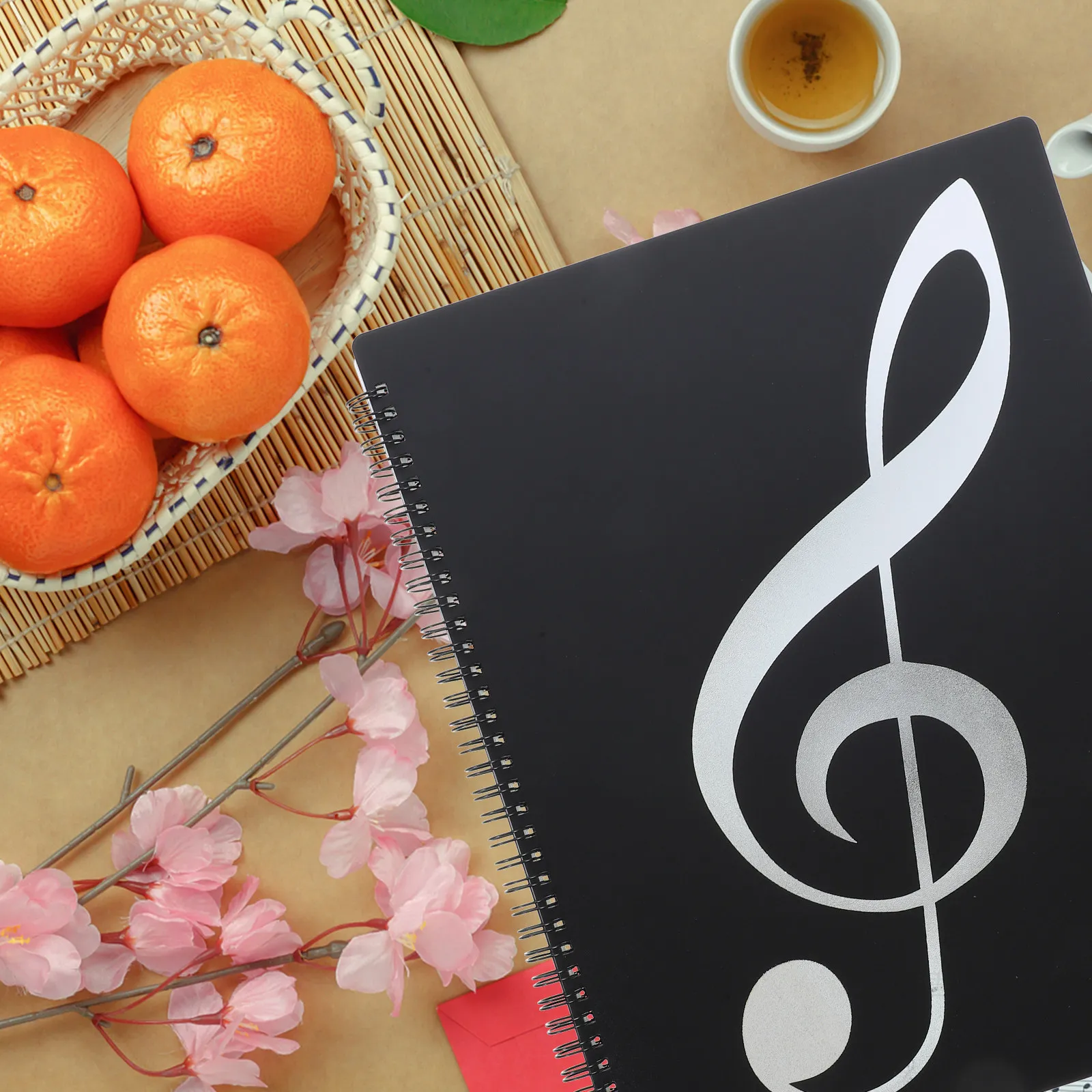 

A4 Music Folder Reusable Plastic Sheet Music Folder for Teachers Students Office Workers File Storage Solution Portable Design