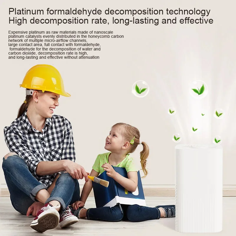 Deodorant & Odor Removal Air Purifier Quiet Air Cleaner with 360°Air Intake H12 True HEPA Air Purifier Home Pets Office
