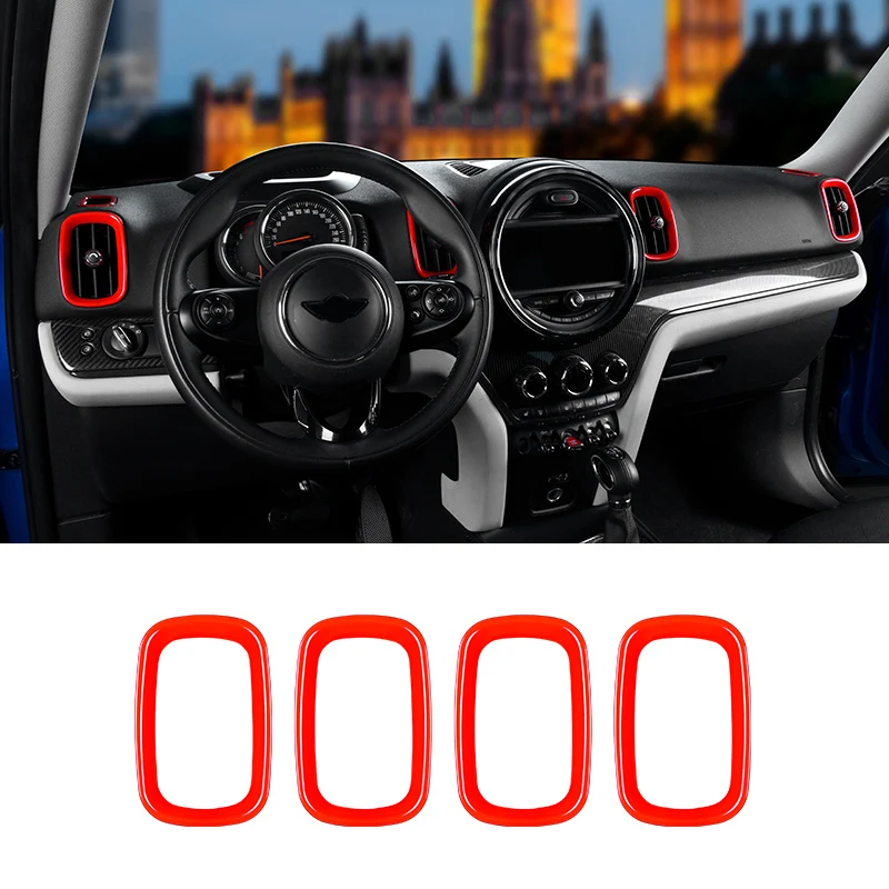 

Car Air Conditioner Outlet Decorative Moulding Trim 3D Sticker Ornament For Mini Cooper F60 Auto Interior Dashboard Accessory
