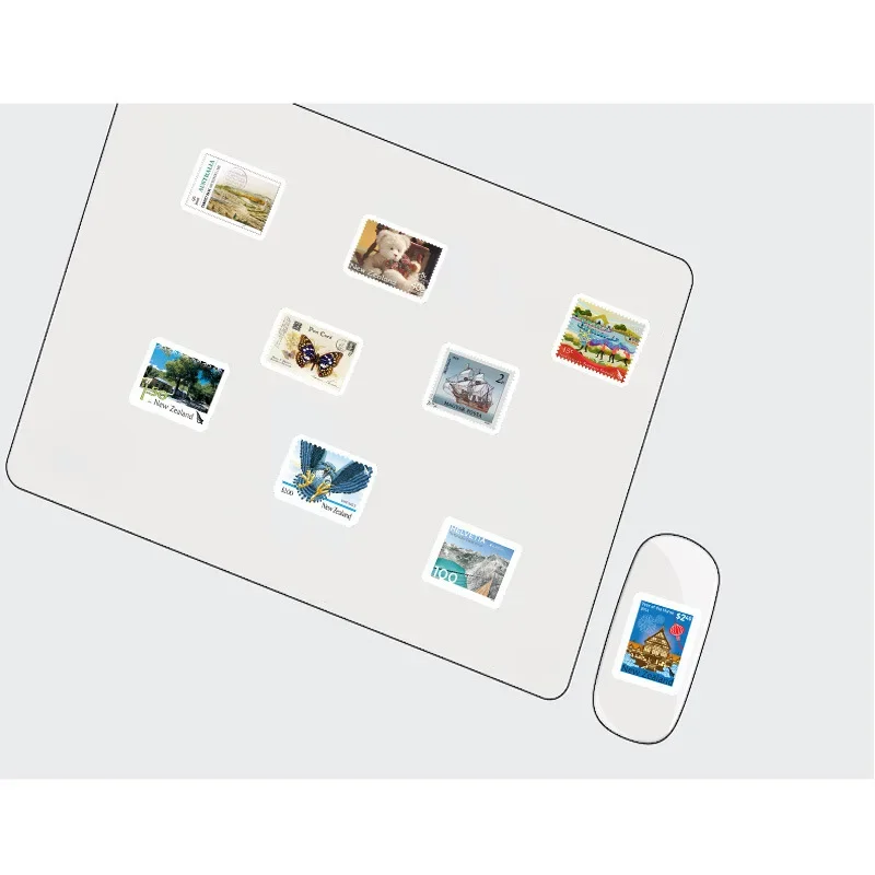 2Sets=100Pcs Colorful Stamp Stickers Water Cup Helmet Notebook Waterproof Stickers