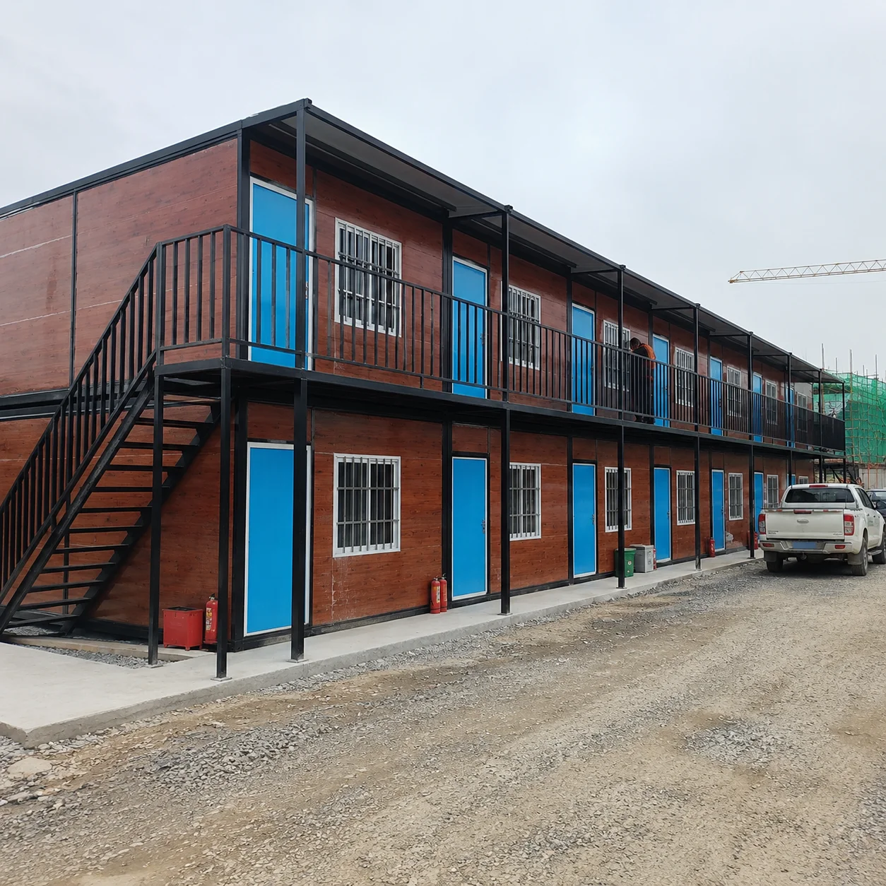 Foldable Prefabricated House 20Ft Modular House for Government Project Worker Camp Wind Resistant Structure Cost Saving Build