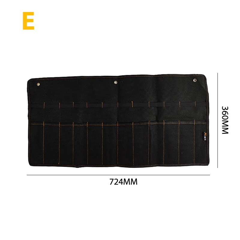 1pcs Chisel Carrying Case Canvas Pocket Tool Roll Holder Wrench Pouch Organizer