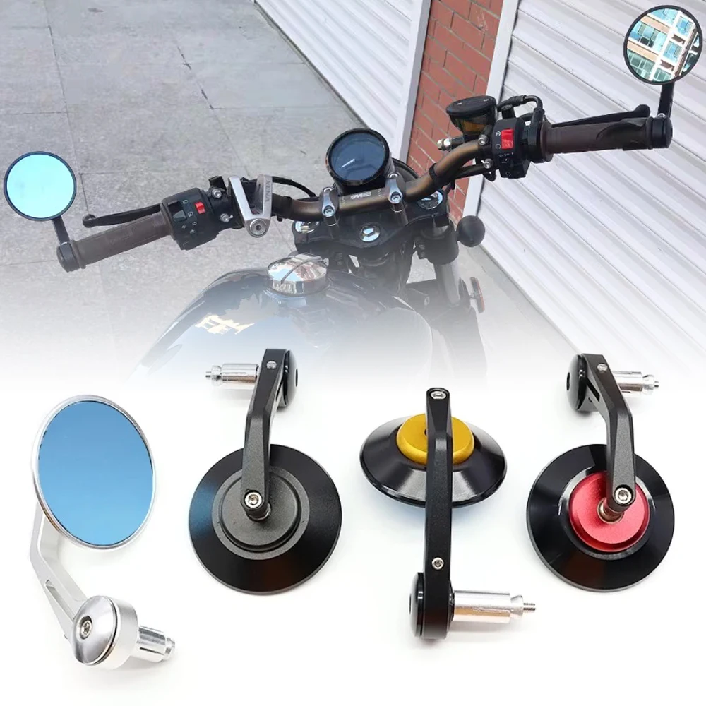 

for Bmw Yamaha Honda Kawasaki Motorcycle HandleBar End Side Rear View Mirrors Scooter Rear View for 7/8" (22mm) Handle Bar