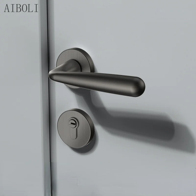 

Bedroom Door Handle Indoor Wooden Door Zinc Alloy Door Lock Household Mute Split Lock Universal Home Improvement Handle Lock