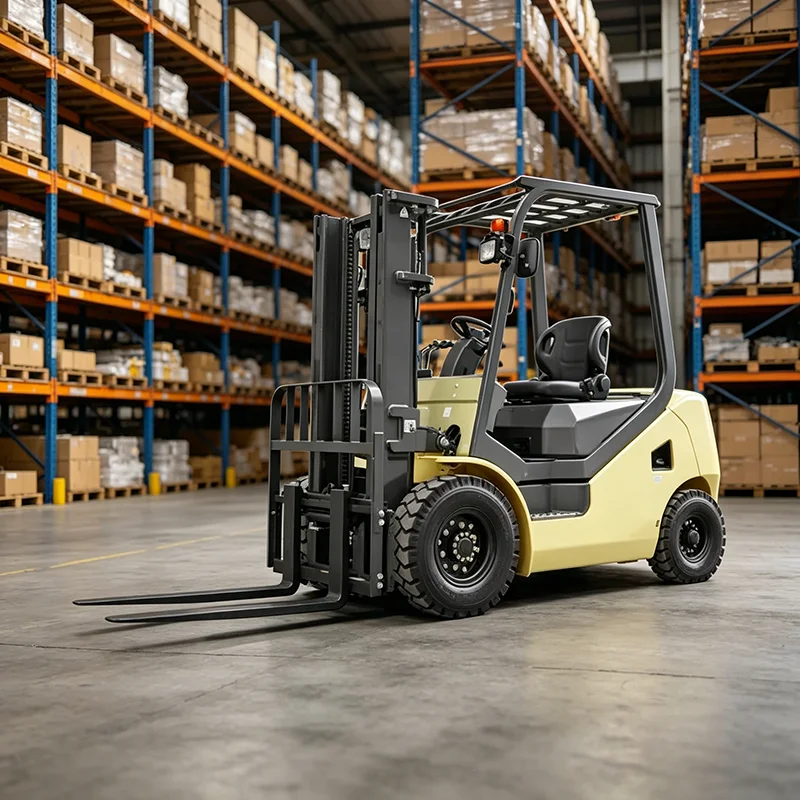 Electric Forklift 2 Ton Lead-Acid Battery 4.5m Lifting Height Counterbalanced Forklift for Logistics Distribution Center