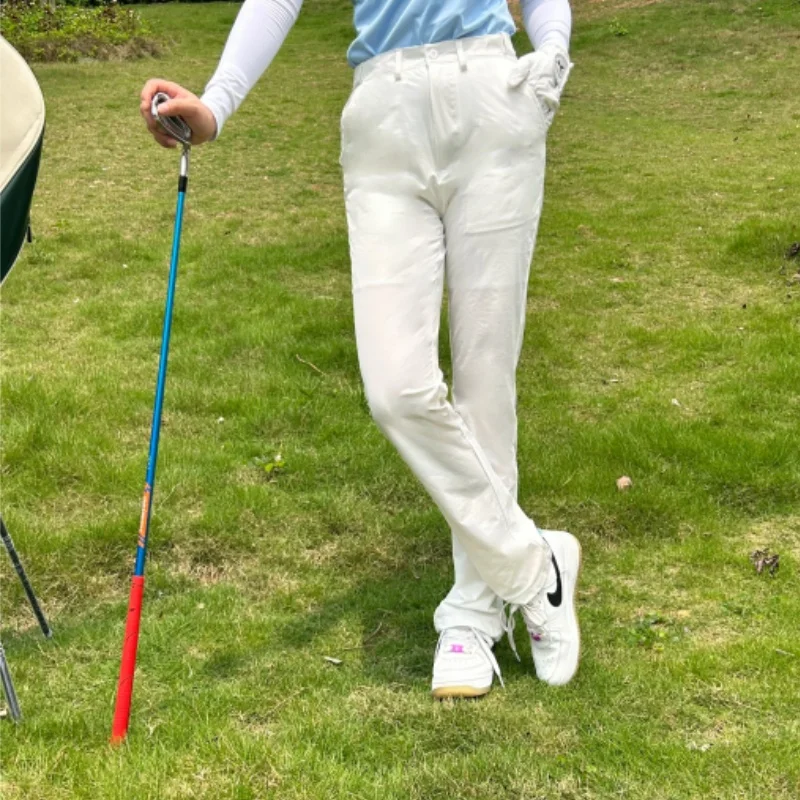 Pantalones de Golf CAIIAWAV para mujer, Cintura elástica de secado rápido con banda elástica, cómodos