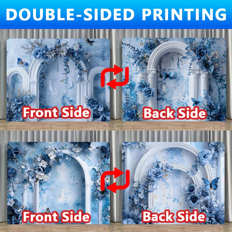 

Фон для студии свадебной фотографии, алюминиевая квадратная рамка для фона, рекламный баннер с двусторонней печатью, товары для вечеринок