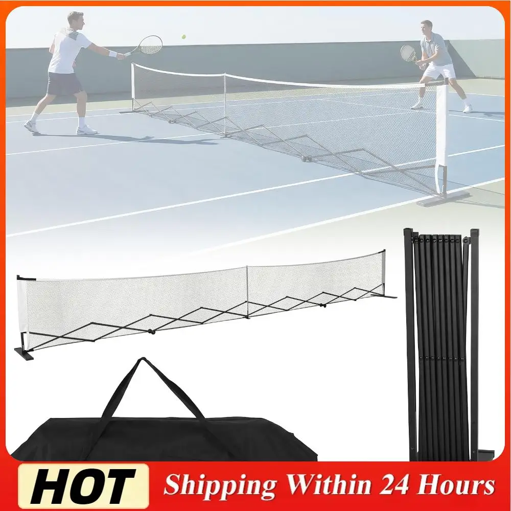 

Профессиональная сетка для игры в пиклбол с колесами, тренировочная сетка для пиклбола из алюминиевого сплава, 22 фута, для крытых и открытых кортов