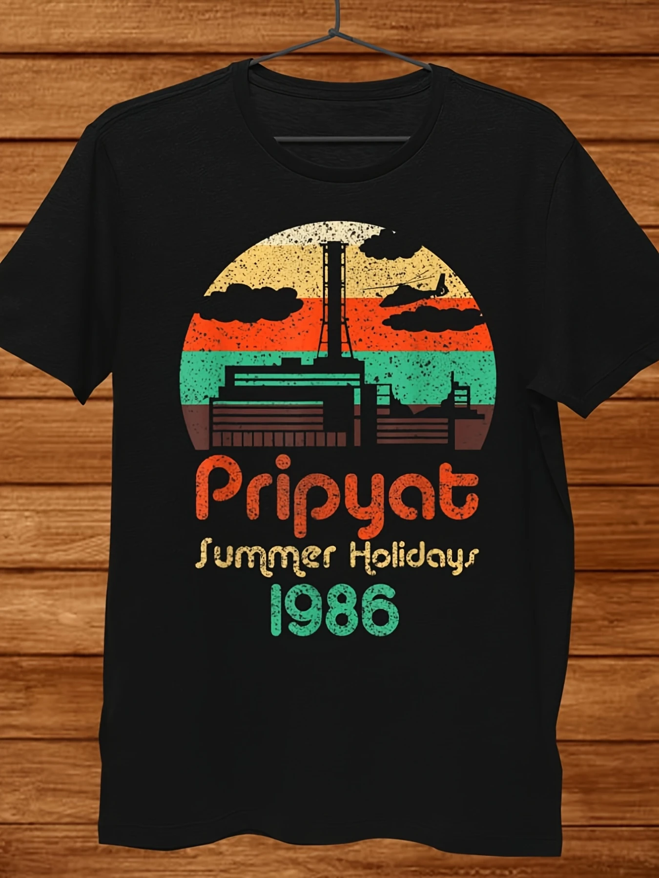 Pripyat Chernobyl T-shirt rétro pour femmes -1986, imprimé été, catastrophe nucléaire rétro, col rond, chemise à manches courtes, t-shirts graphiques