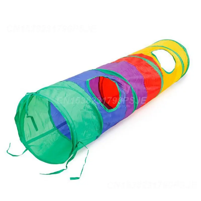 Cat Tunnel Interactive Multifunctional Peek Hole Toy For Small Pets Collapsible Cat Tunnel Tube Must-have Indoor Entertaining